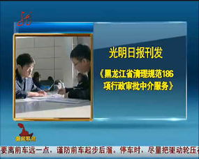 黑龍江省清理規(guī)范186項(xiàng)行政審批中介服務(wù)，提升政務(wù)服務(wù)效能